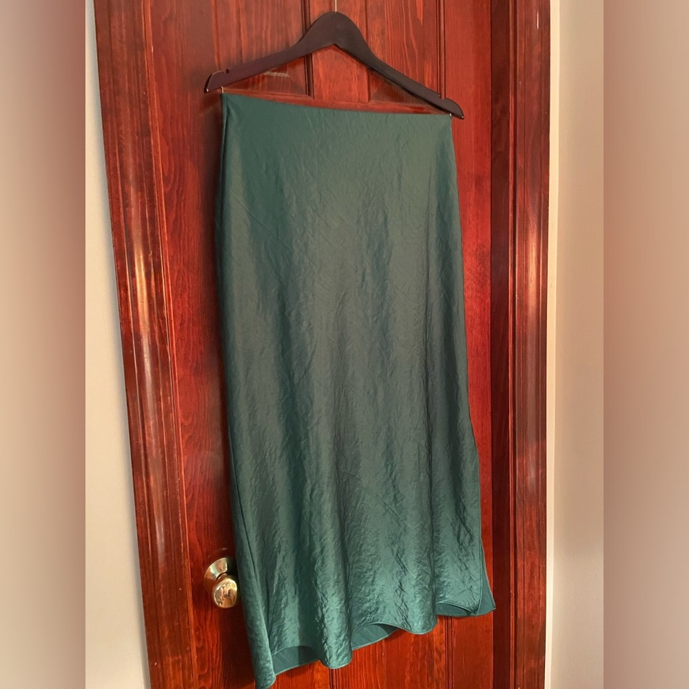 Madewell Satin Maxi Slip Skirt